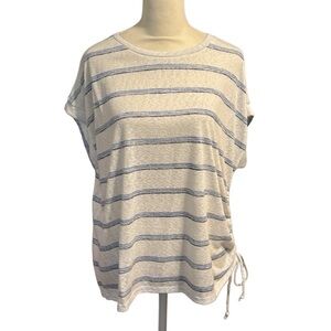 BOBEAU striped knit top size XL